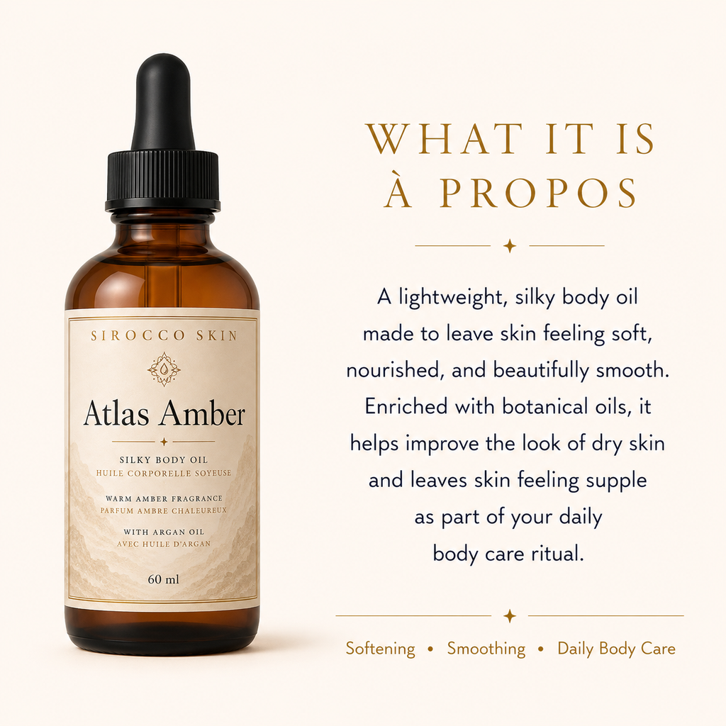 Atlas Amber Silky Body Oil — Warm Amber