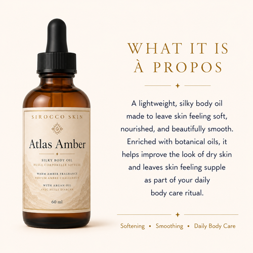 Atlas Amber Silky Body Oil — Warm Amber