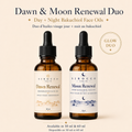 Dawn & Moon Bakuchiol Renewal Duo – Day + Night Face Oil Set