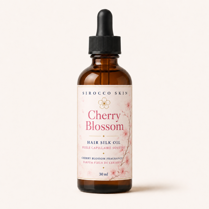 Cherry Blossom Hair Silk Oil – Smooths Frizz & Adds Shine
