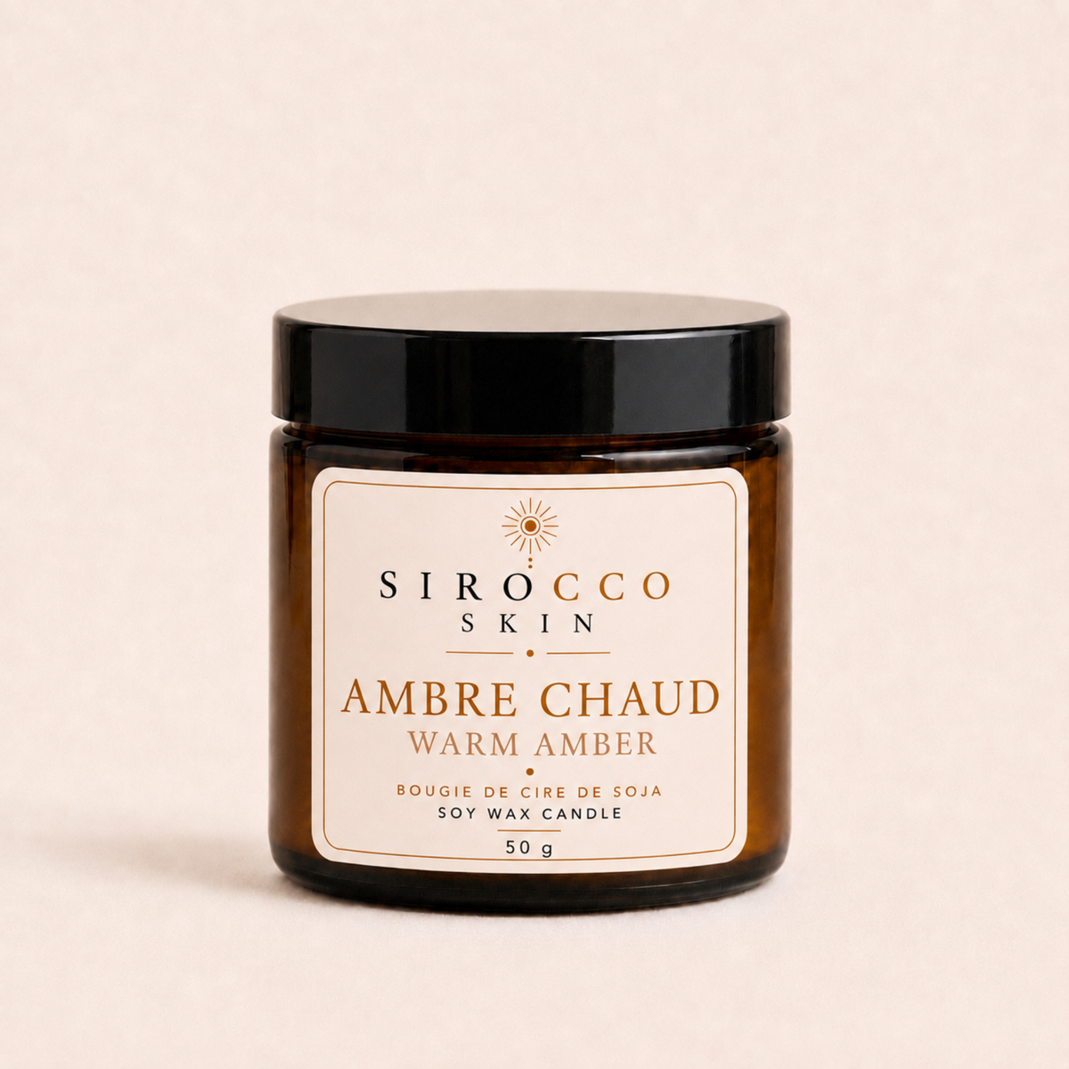 Warm Amber Soy Wax Candle