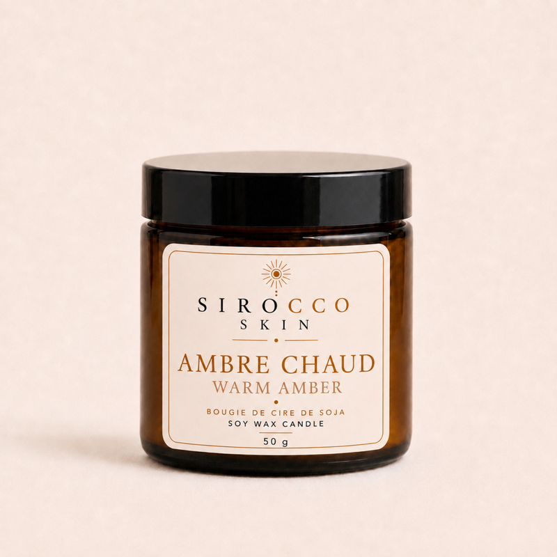 Warm Amber Soy Wax Candle