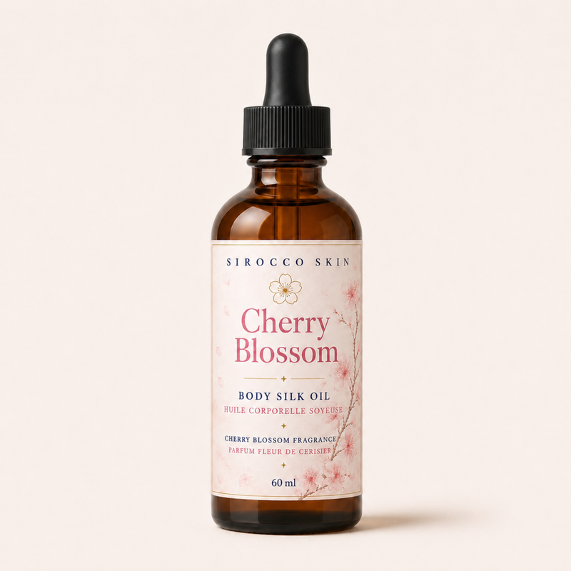 Cherry Blossom Body Silk Oil – Nourishes, Softens & Leaves Skin with a Glow
