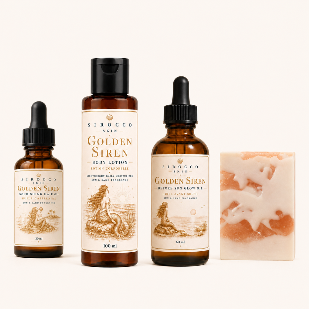 Golden Siren Sun-Kissed Body Care Ritual Set – 4-Piece Gift Set