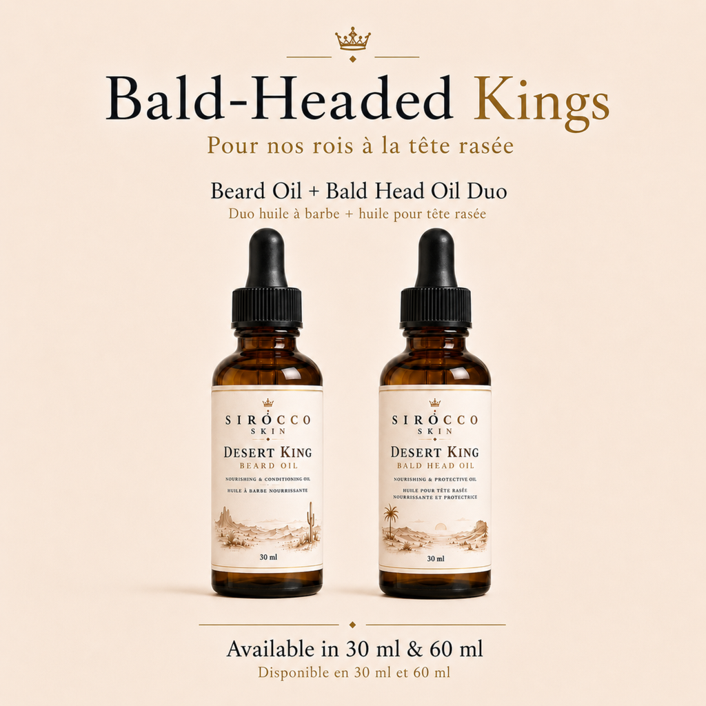Bald-Headed Kings Duo – Beard Oil + Bald Head Oil Set