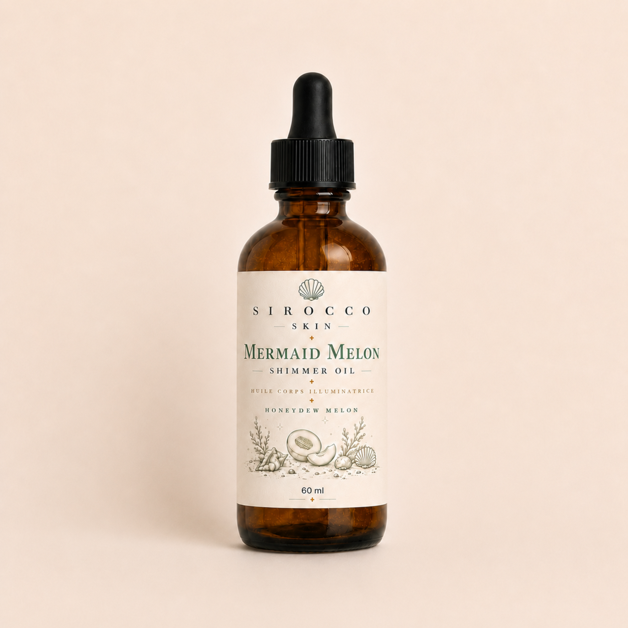 Mermaid Melon Shimmer Oil – Luminous Body Oil
