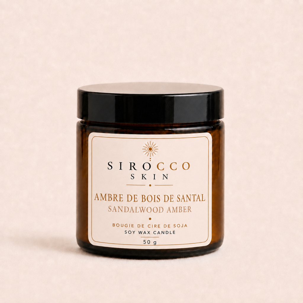 Sandalwood Amber Soy Wax Candle