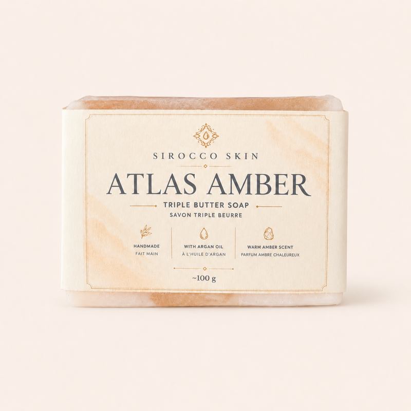 Atlas Amber Triple Butter Soap – Handmade with Argan Oil & Triple Butter