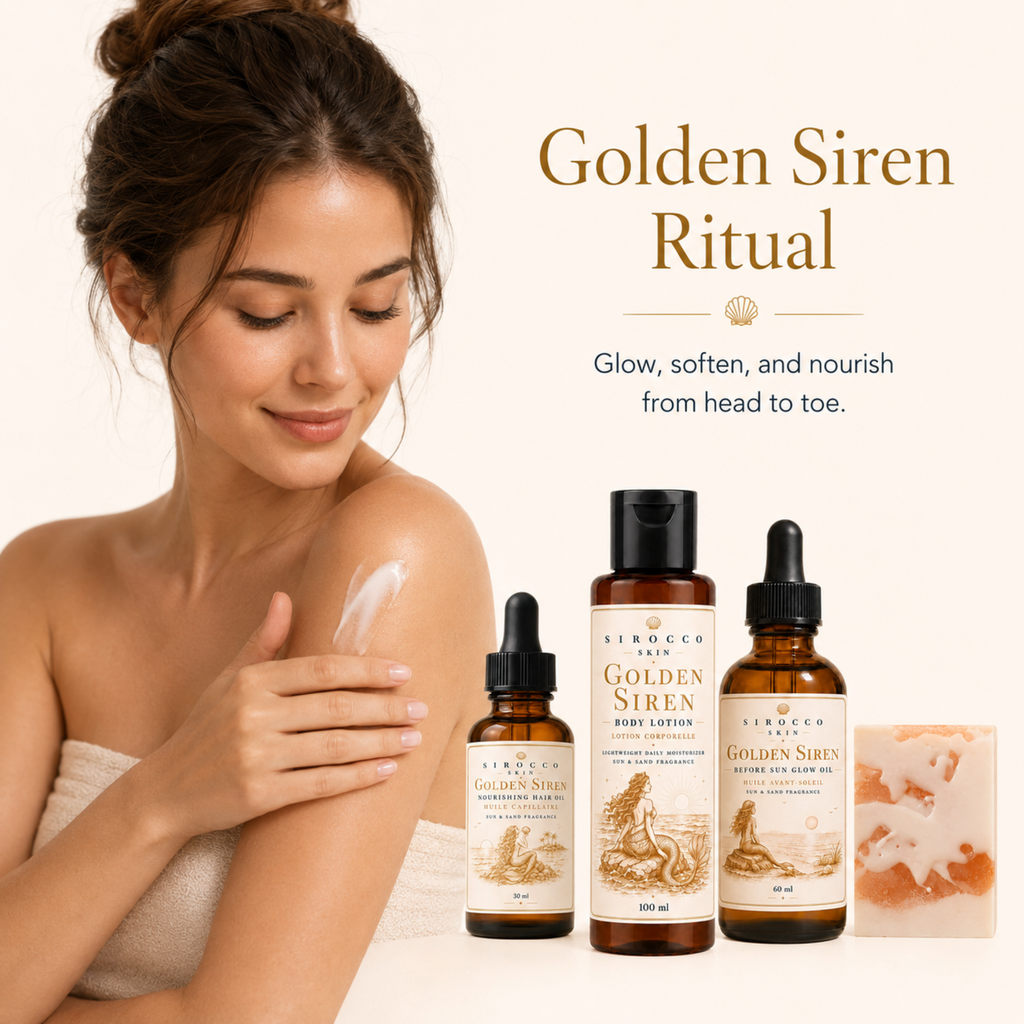 Golden Siren Sun-Kissed Body Care Ritual Set – 4-Piece Gift Set