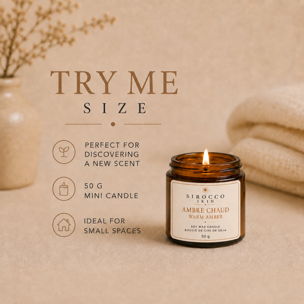 Warm Amber Soy Wax Candle