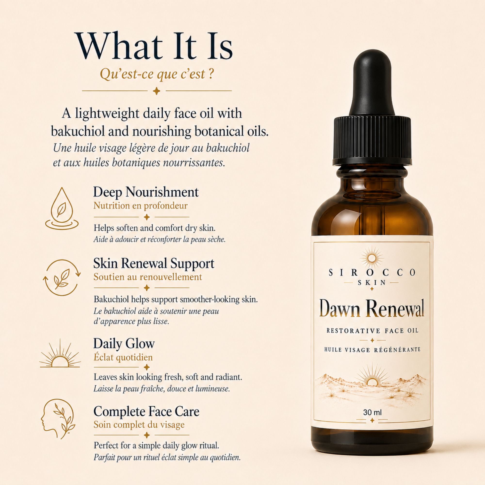 Dawn Renewal – Restorative Bakuchiol Face Oil