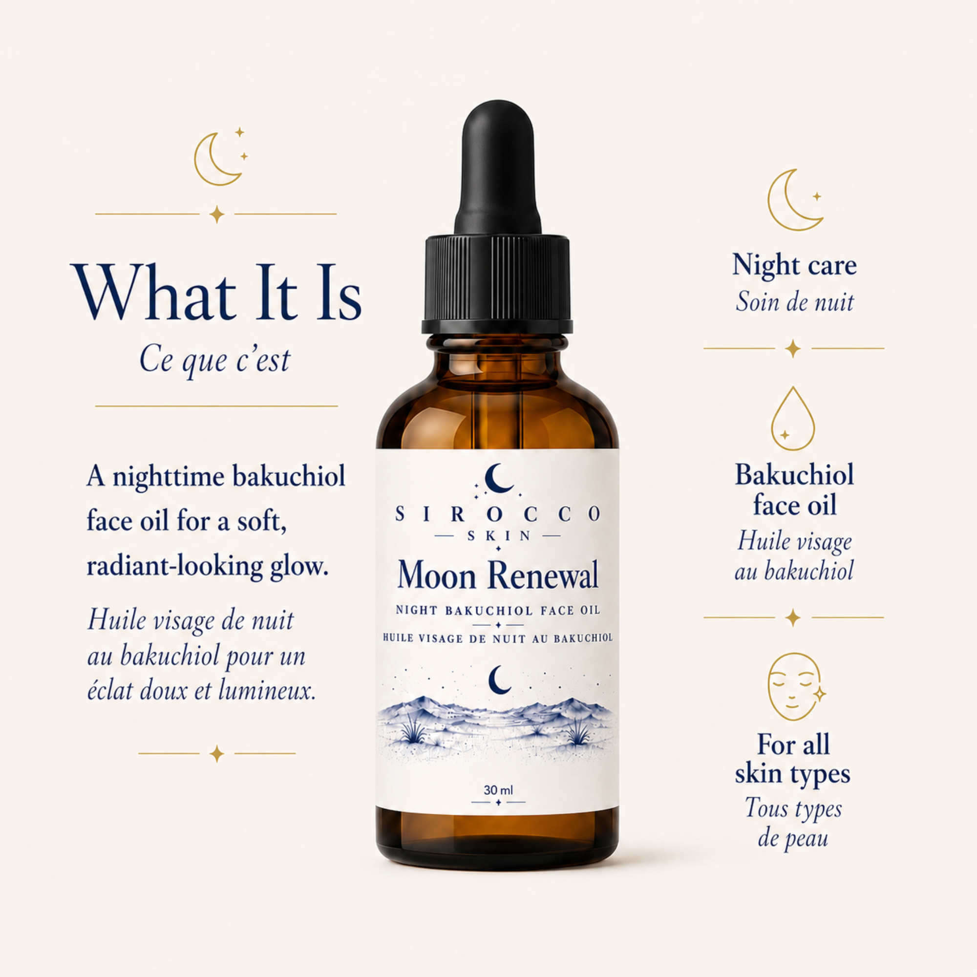 Moon Renewal – Night Bakuchiol Face Oil