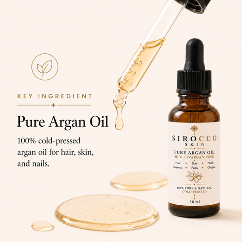 Pure Argan Oil – Face, Hair, Beard & Body Oil