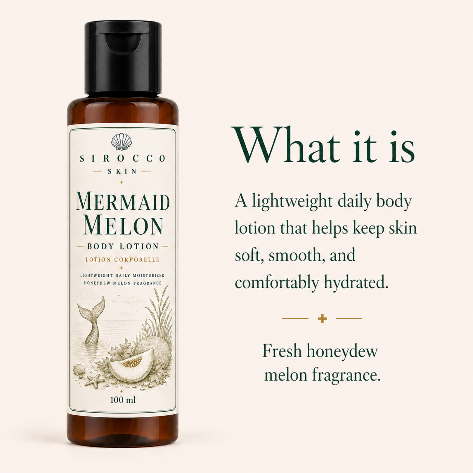 Mermaid Melon Body Lotion – Lightweight Daily Moisturizer