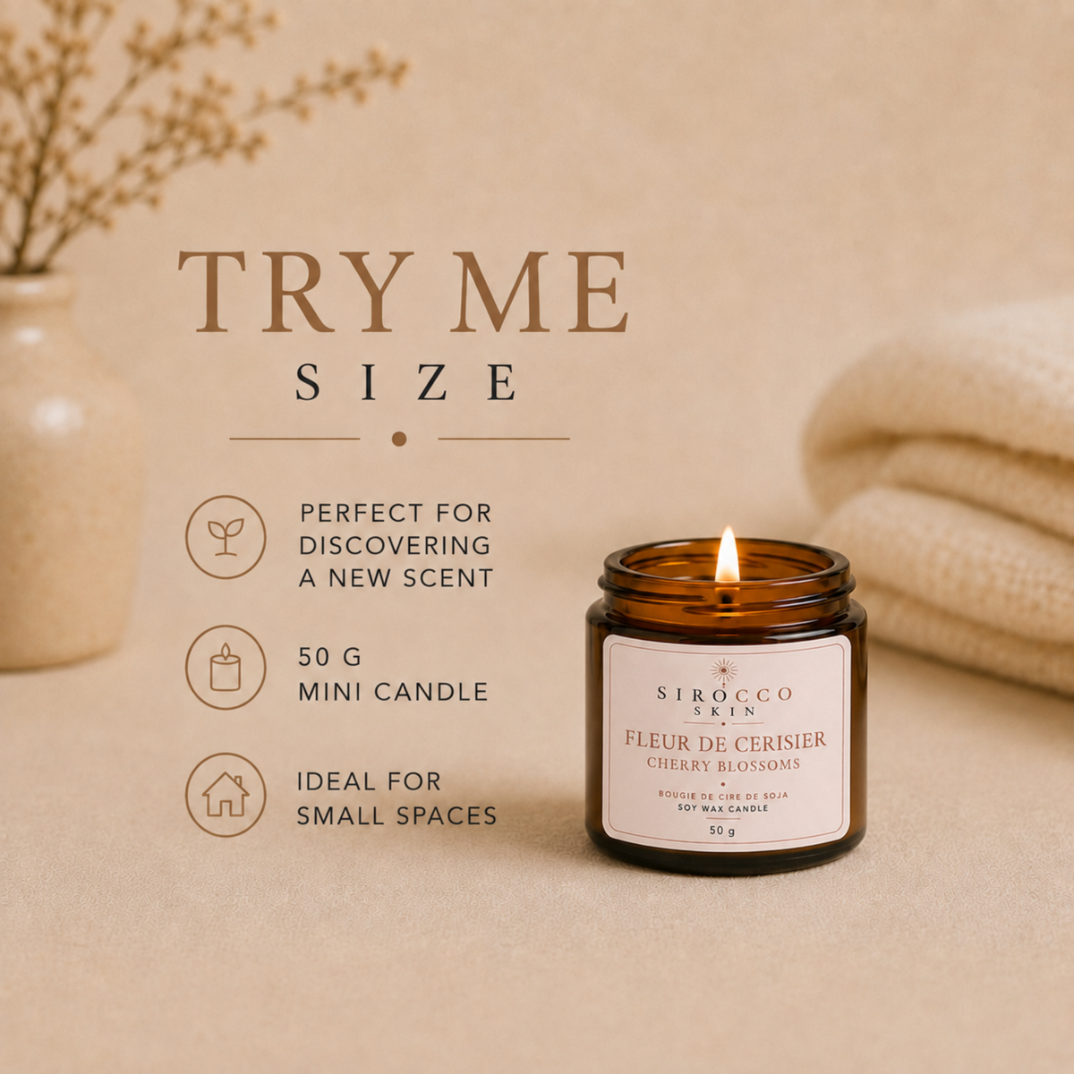 Cherry Blossom Soy Wax Candle
