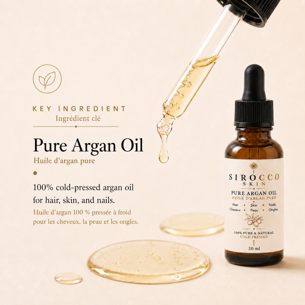 Pure Argan Oil – Face, Hair, Beard & Body Oil