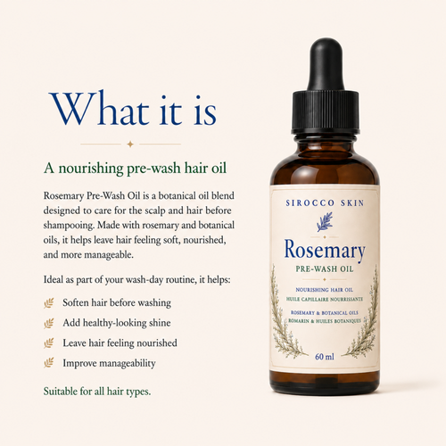 Rosemary Pre-Wash Oil | Sirocco Skin