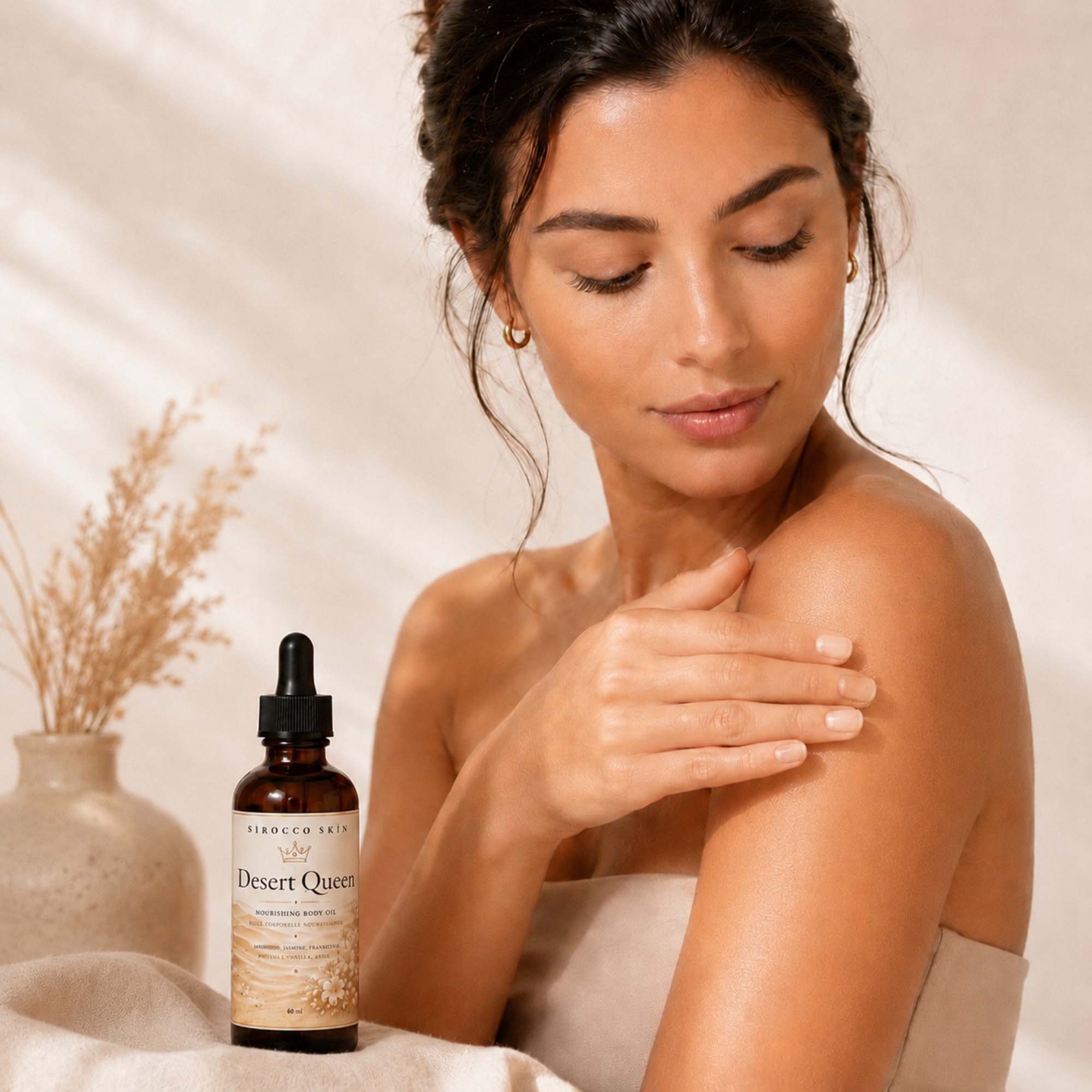 Huile corporelle Desert Queen – Huile corporelle nourrissante au jasmin
