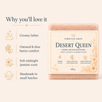 Desert Queen Oatmeal & Shea Butter Soap – Midnight Jasmine Scent