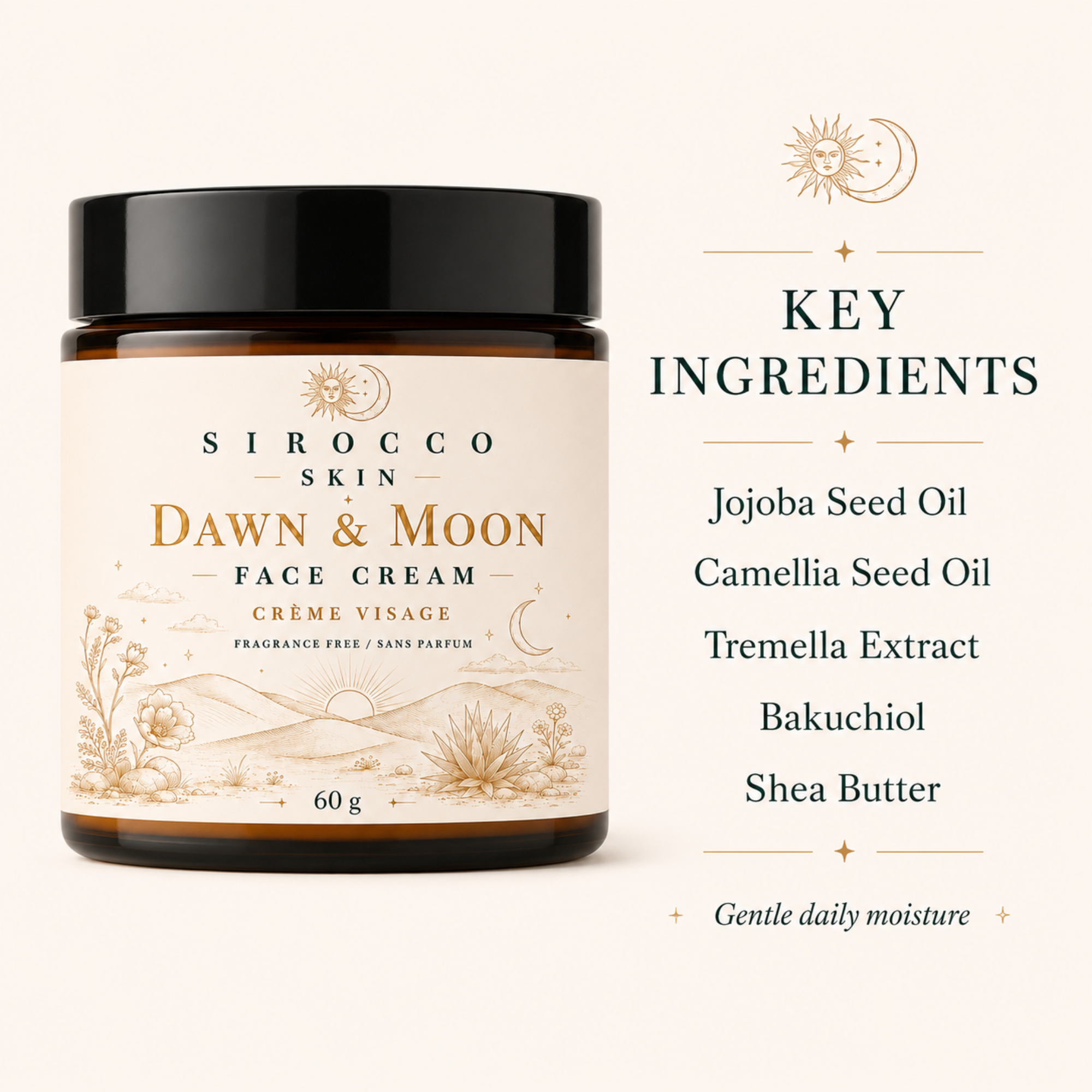 Dawn & Moon Face Cream – Fragrance-Free Daily Face Cream