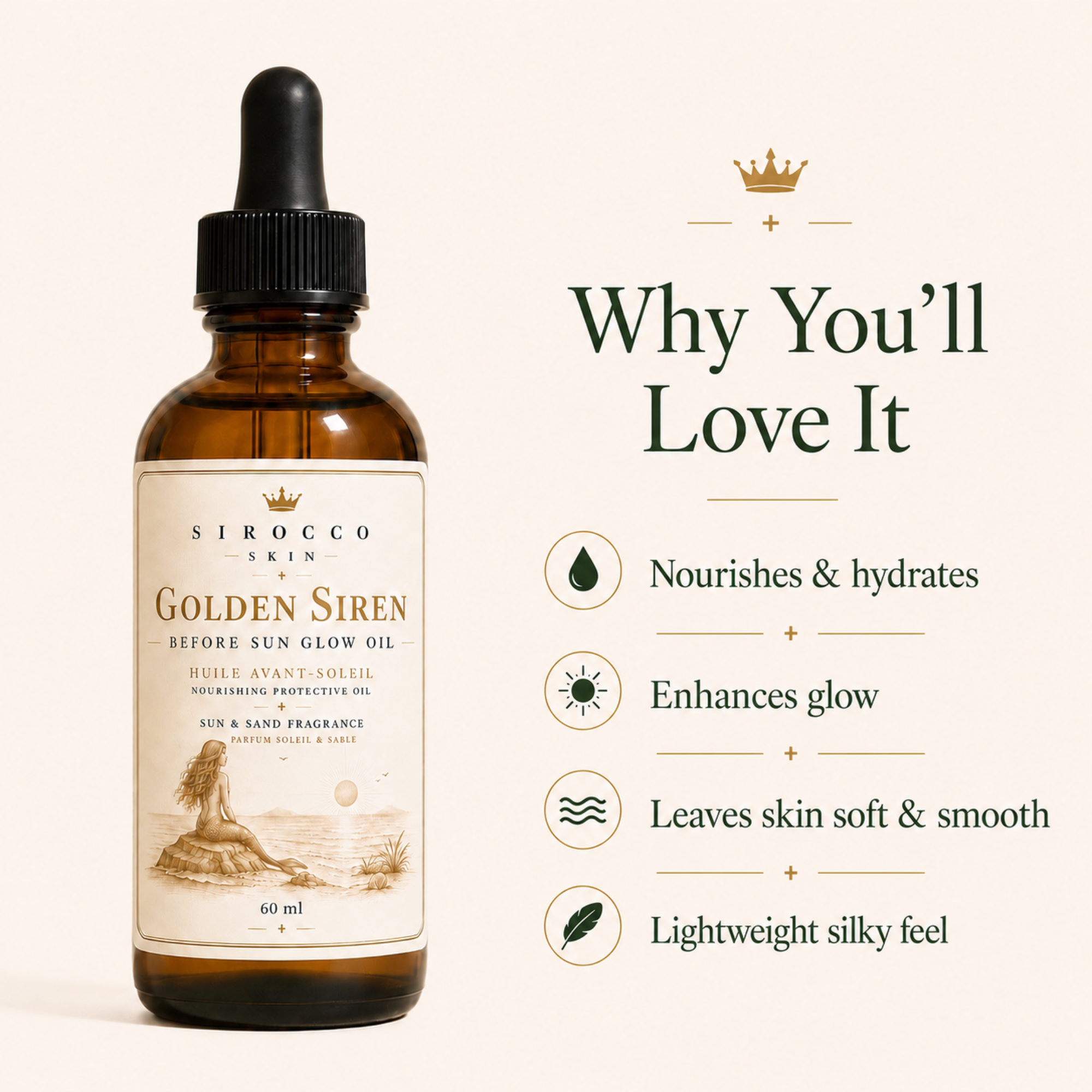 Golden Siren Before Sun Glow Oil