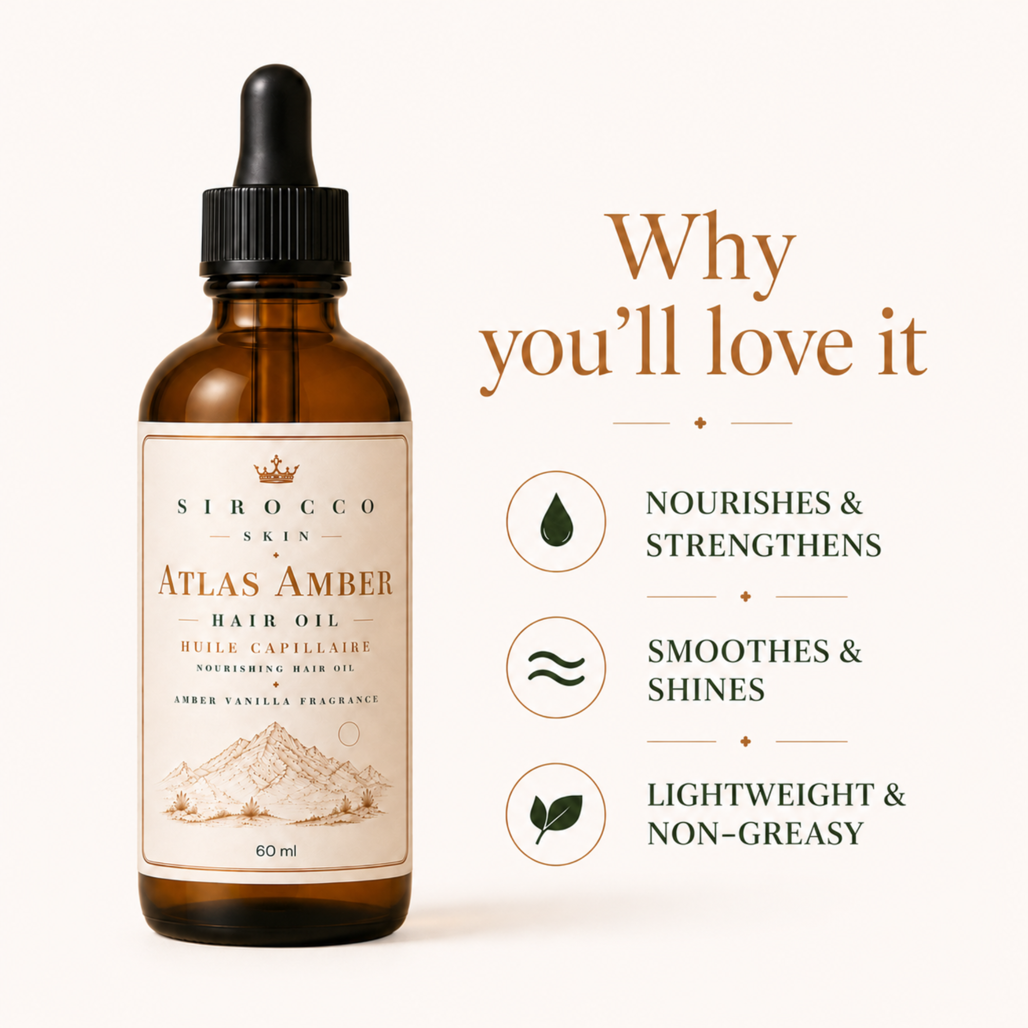 Atlas Amber Hair Oil – Nourishing Hair Oil