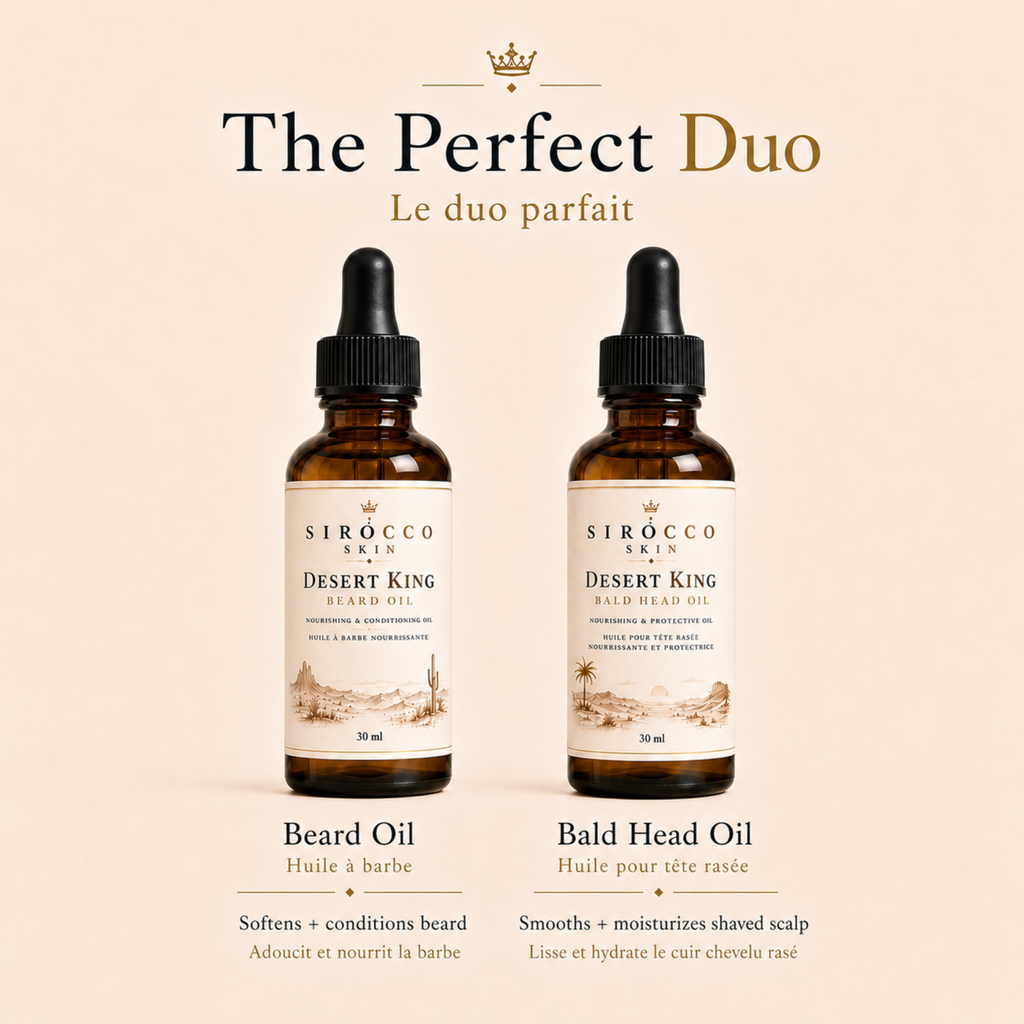 Bald-Headed Kings Duo – Beard Oil + Bald Head Oil Set