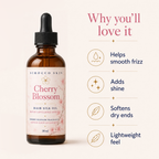 Cherry Blossom Hair Silk Oil – Smooths Frizz & Adds Shine