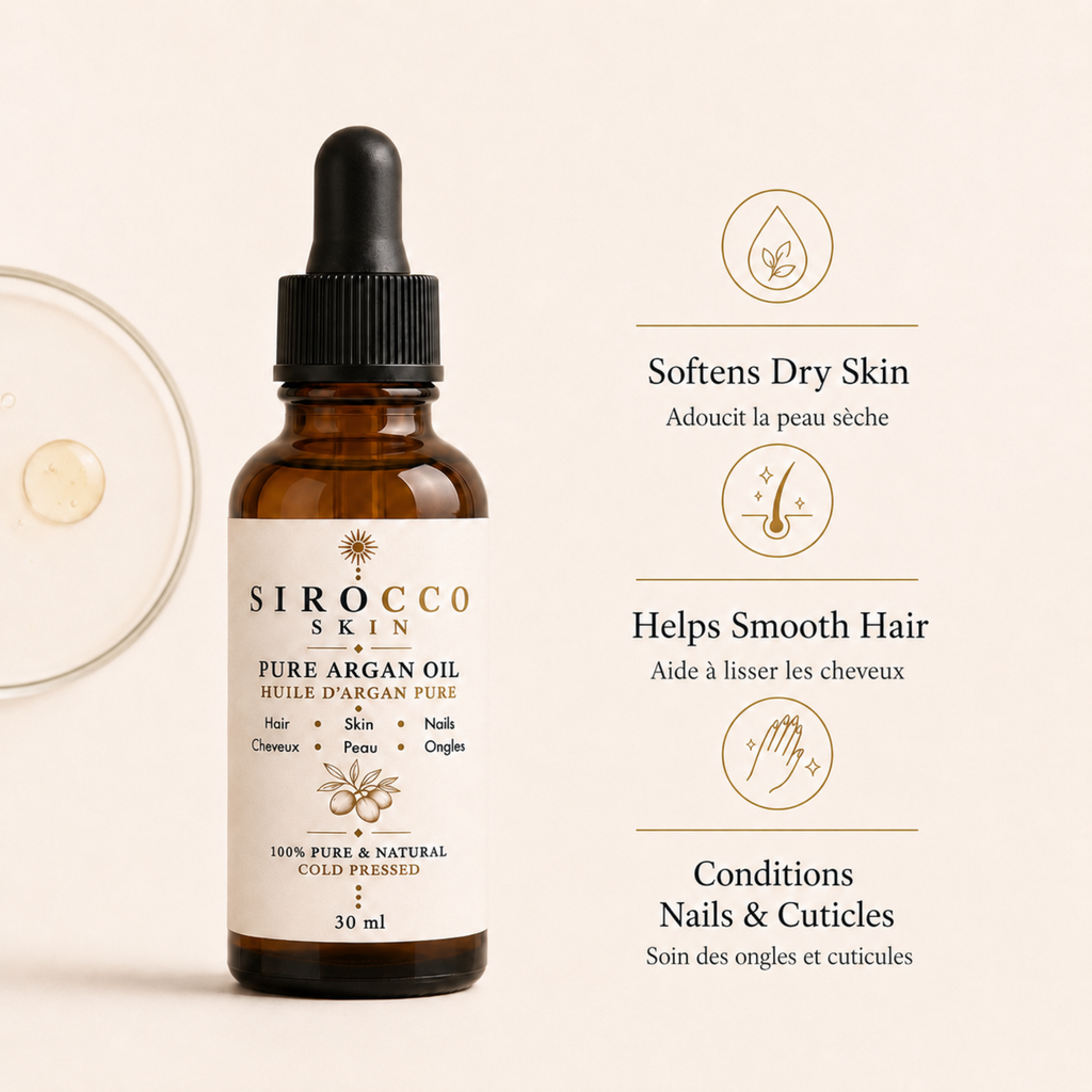 Pure Argan Oil – Face, Hair, Beard & Body Oil