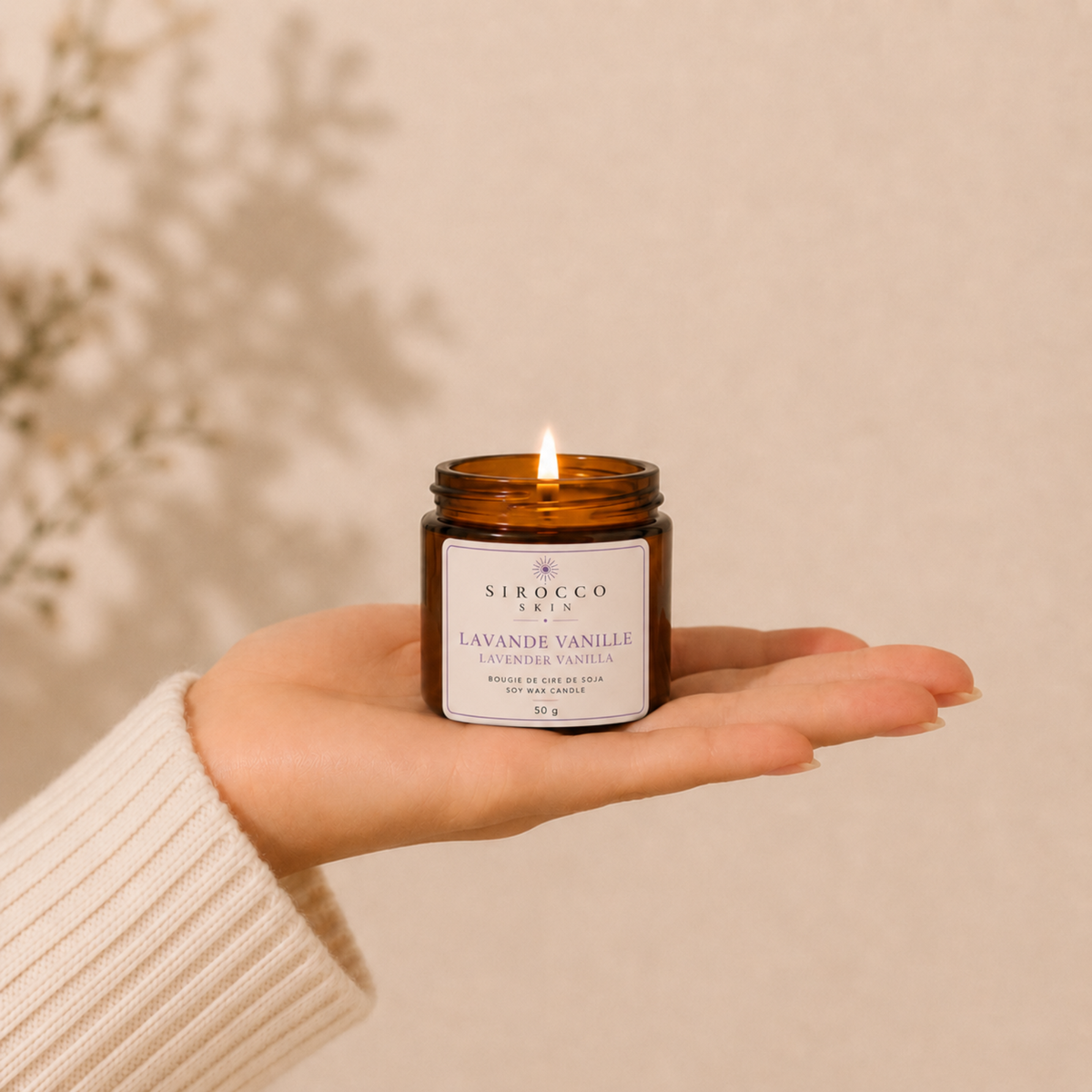 Lavender Vanilla Soy Wax Candle