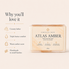 Atlas Amber Triple Butter Soap – Handmade with Argan Oil & Triple Butter