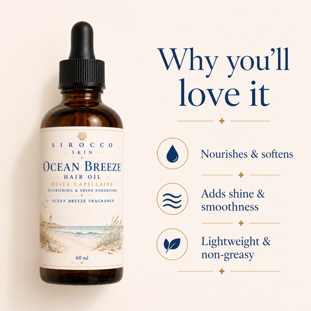 Ocean Breeze Hair Oil – Nourishing & Shine Enhancing