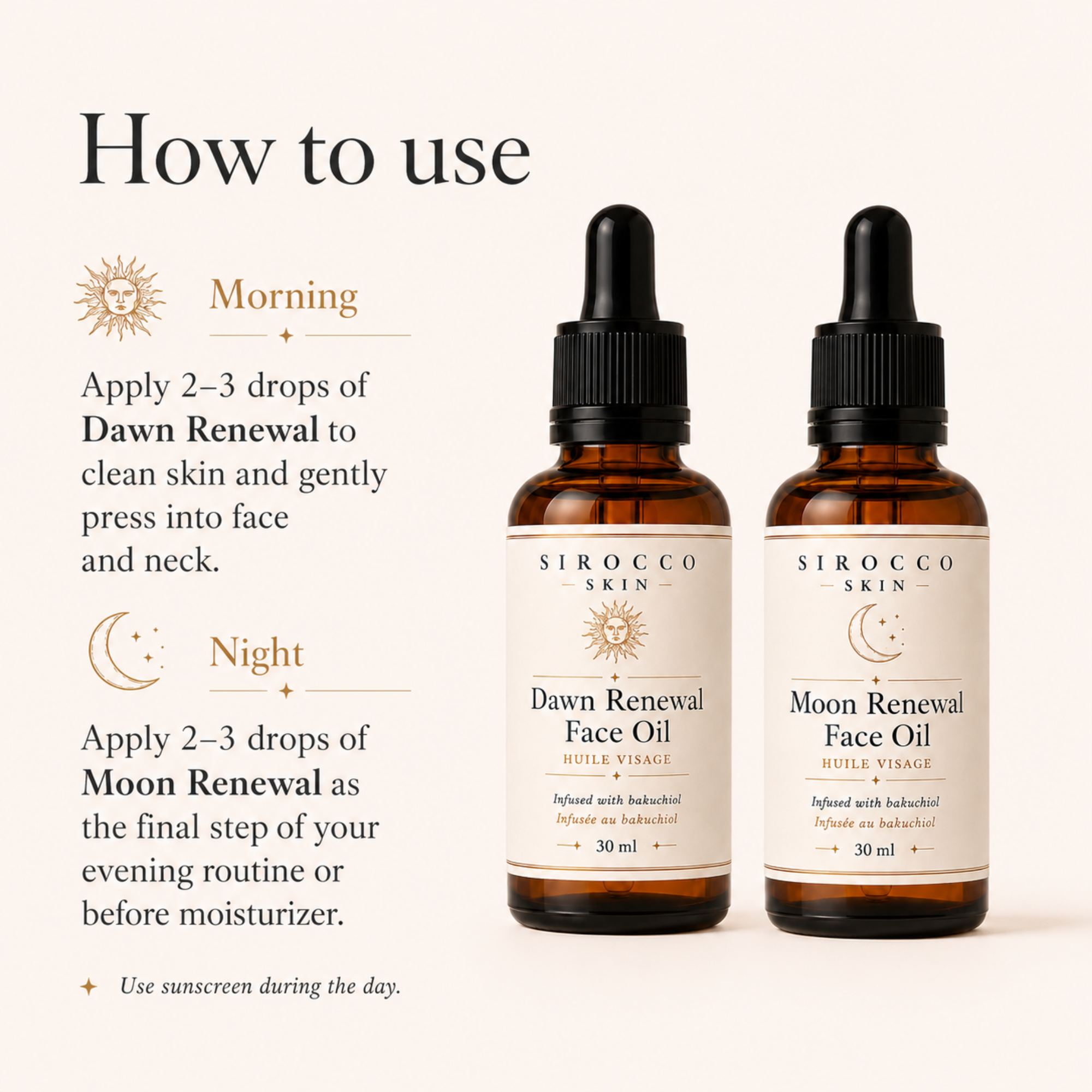 Dawn & Moon Oils Duo (2 Face Oils)
