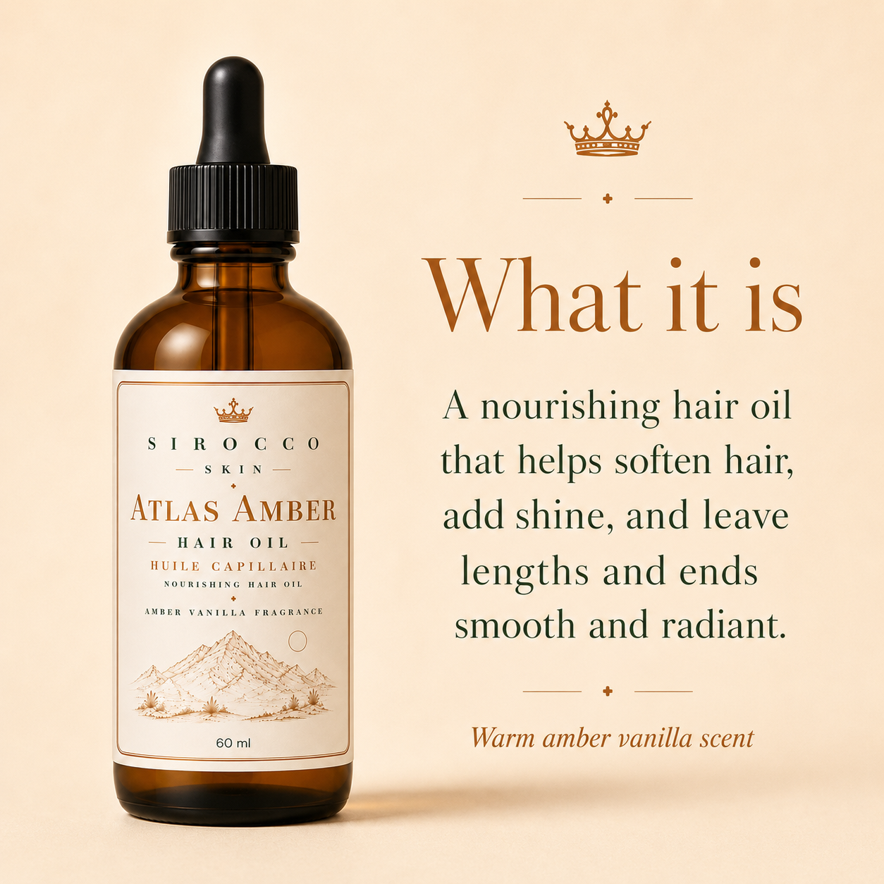 Atlas Amber Hair Oil – Nourishing Hair Oil