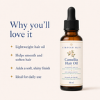 Camellia Hair Oil – Lightweight Nourishing Hair Oil for Smooth, Shiny Hair