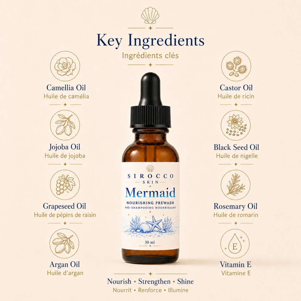 Mermaid Nourishing Prewash – Pre-Shampoo Hair Treatment Oil