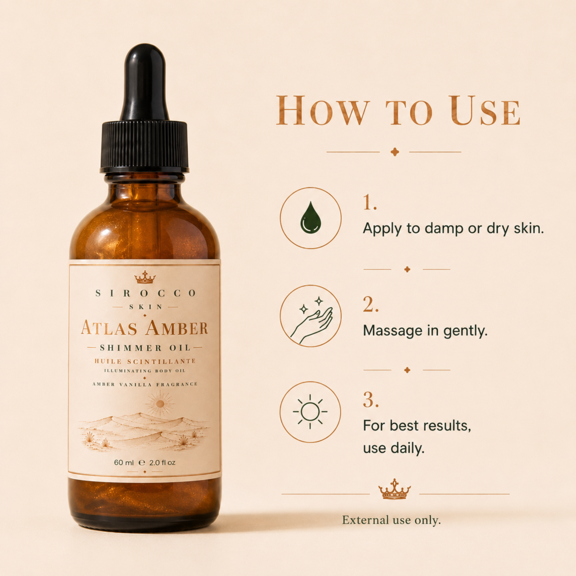 Atlas Amber Shimmer Oil