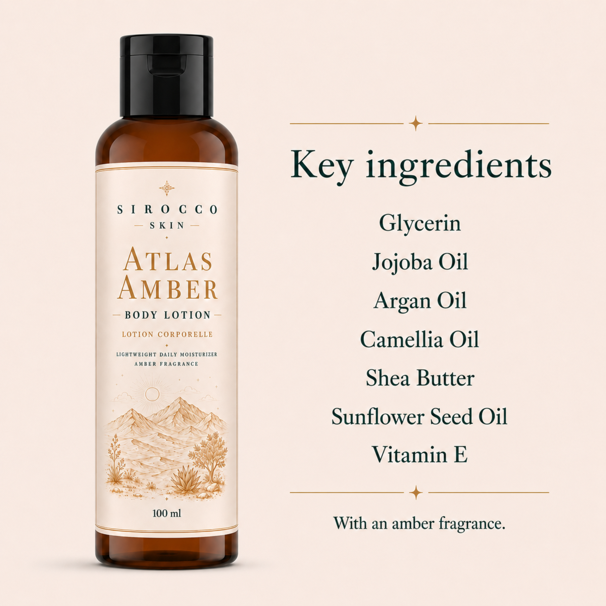 Atlas Amber Body Lotion – Lightweight Daily Moisturizer