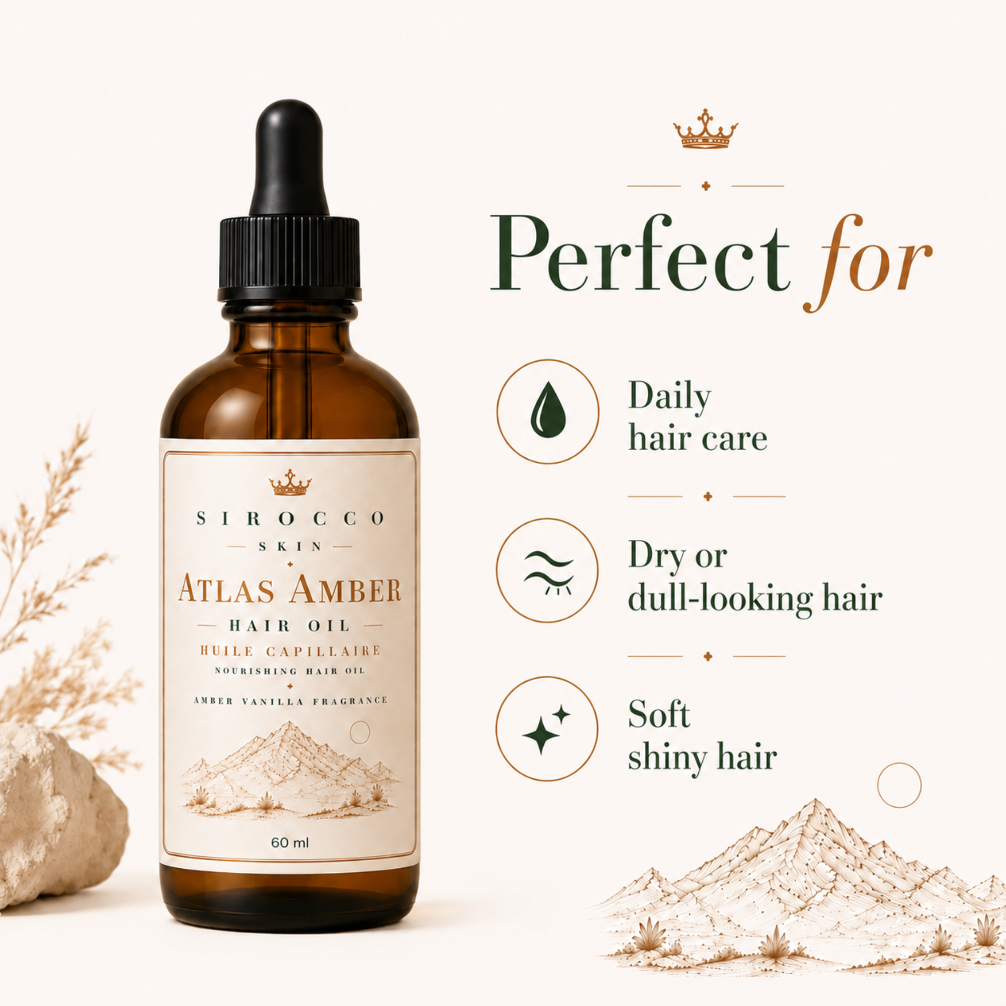 Atlas Amber Hair Oil – Nourishing Hair Oil