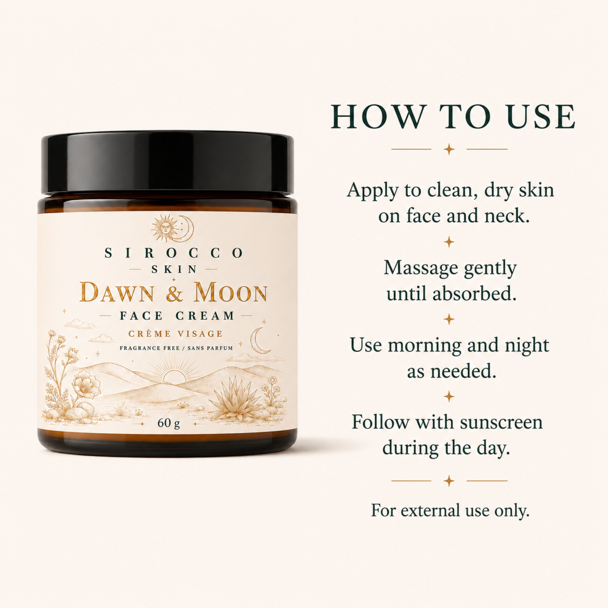 Dawn & Moon Face Cream – Fragrance-Free Daily Face Cream
