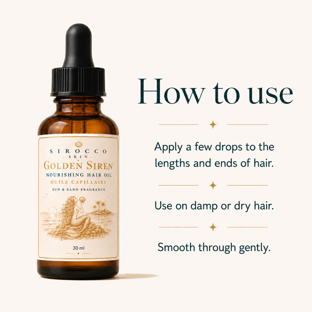 Golden Siren Nourishing Hair Oil – Sun & Sand Scent