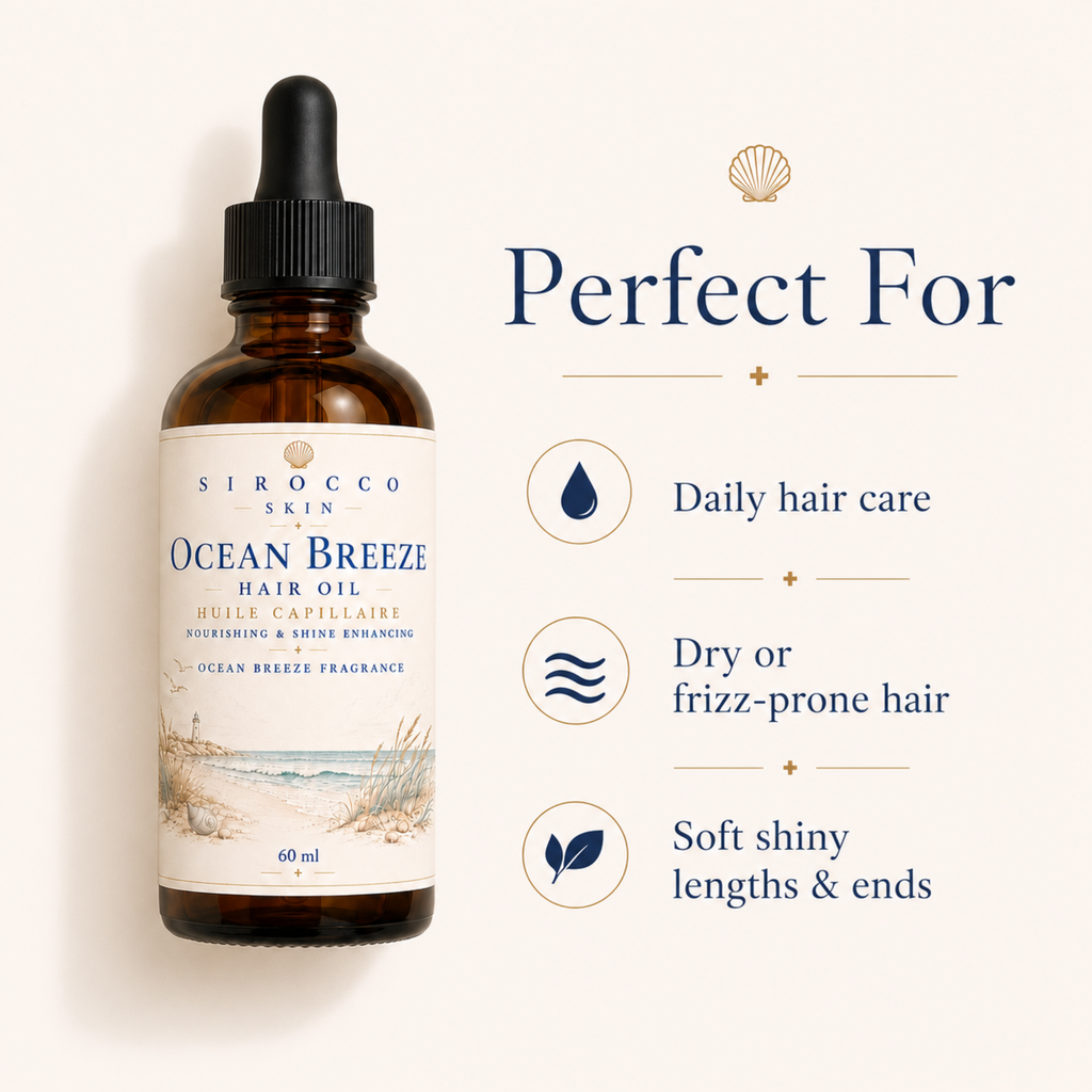 Ocean Breeze Hair Oil – Nourishing & Shine Enhancing