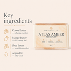 Atlas Amber Triple Butter Soap – Handmade with Argan Oil & Triple Butter