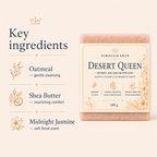 Desert Queen Oatmeal & Shea Butter Soap – Midnight Jasmine Scent