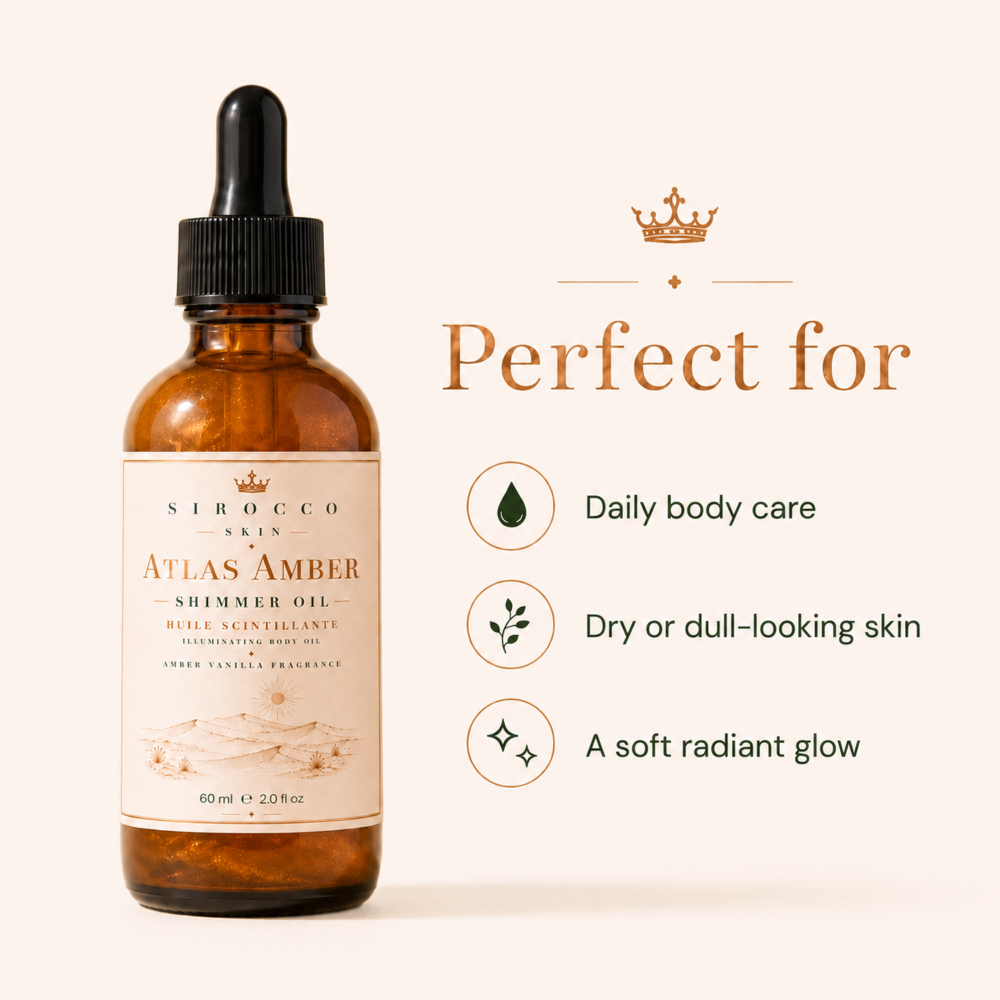 Atlas Amber Silky Body Oil – Nourishing, Glowing & Silky Skin