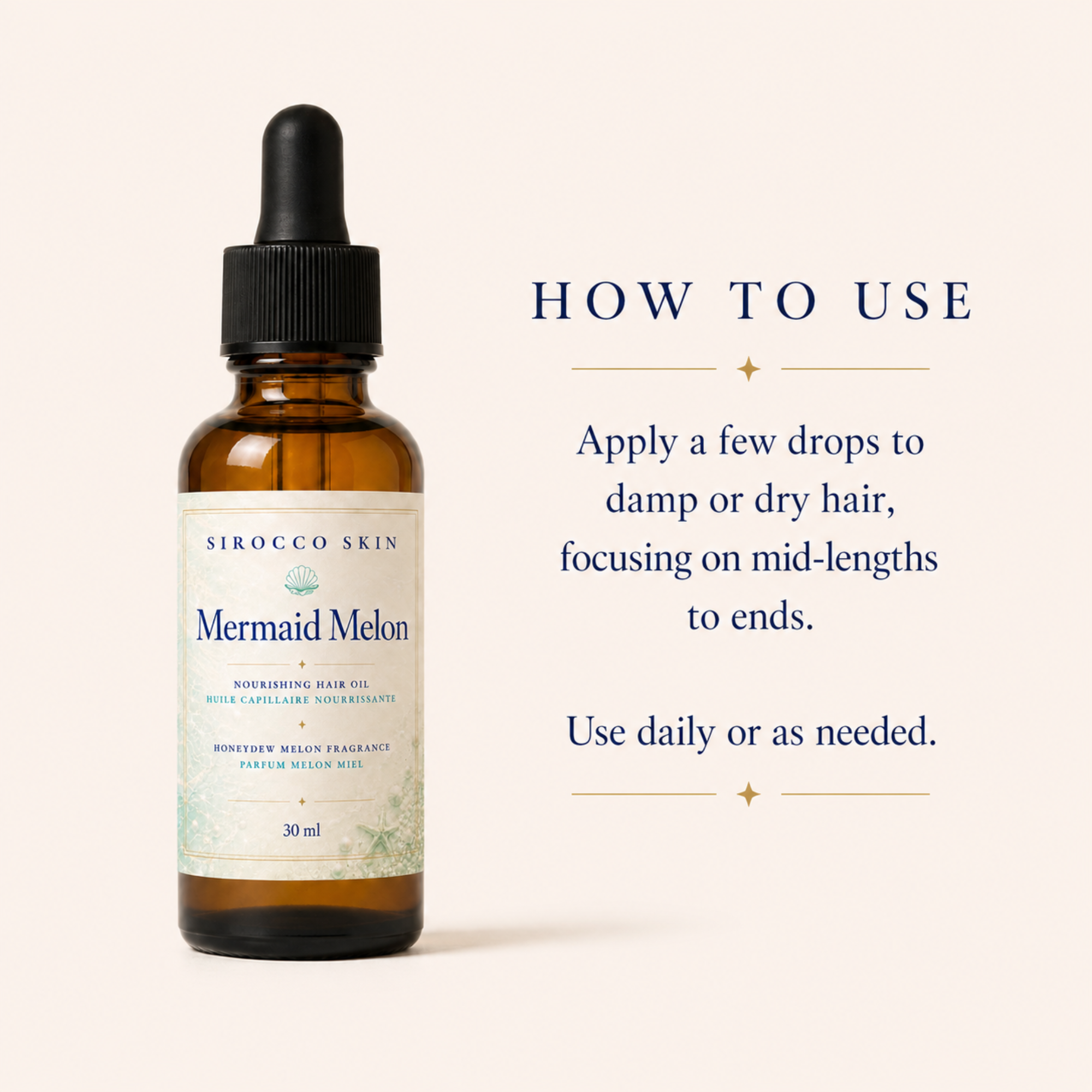 Mermaid Melon Hair Oil – Nourishing Hair Oil