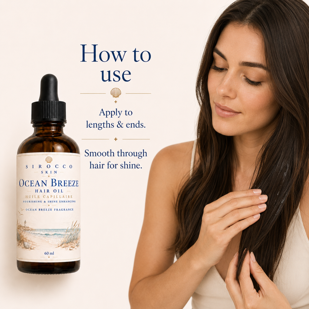 Ocean Breeze Hair Oil – Nourishing & Shine Enhancing