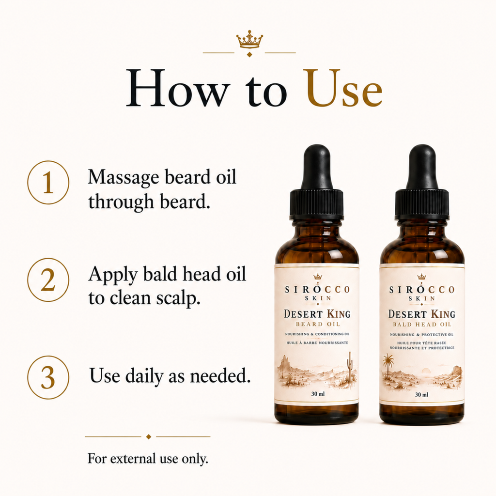 Bald-Headed Kings Duo – Beard Oil + Bald Head Oil Set
