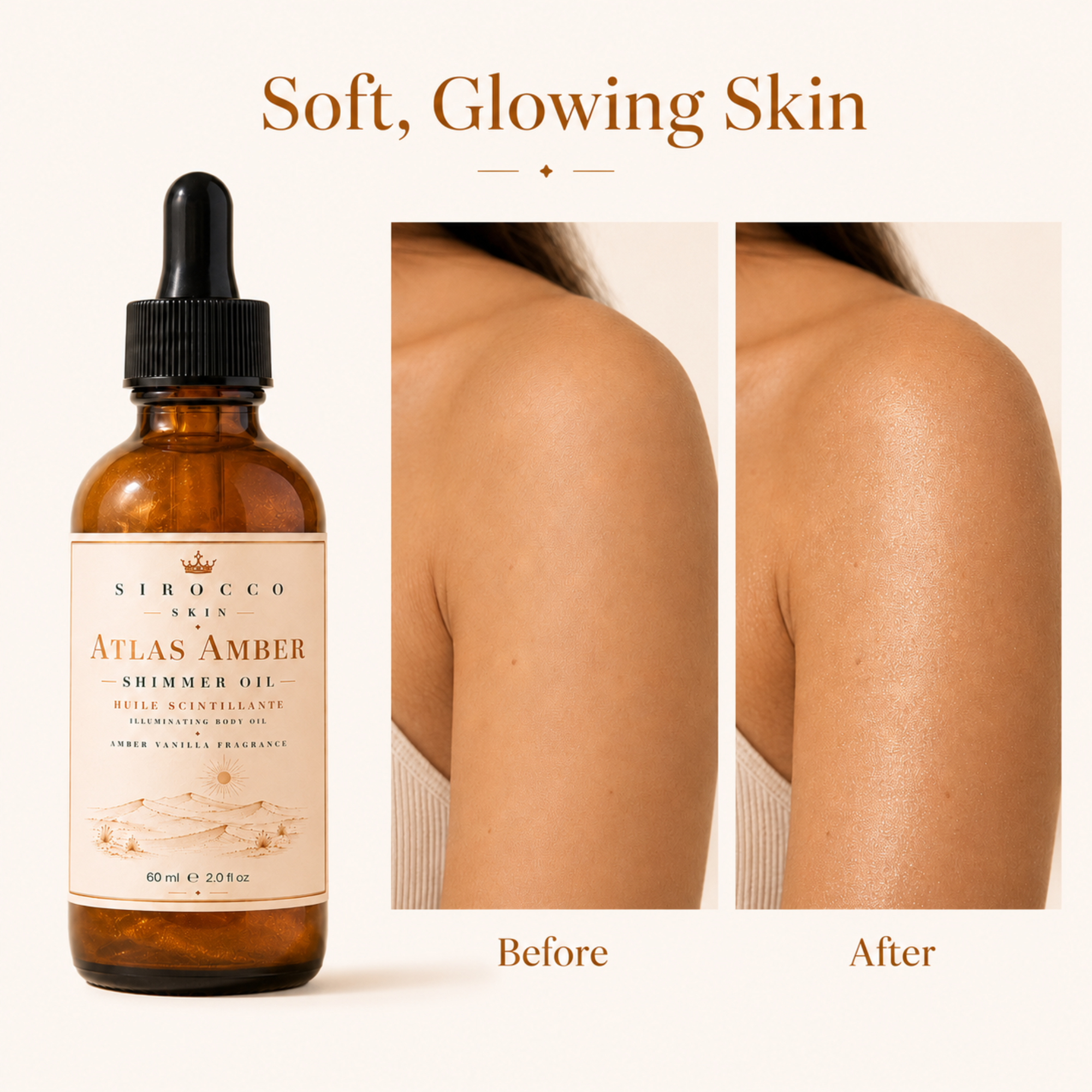 Atlas Amber Silky Body Oil – Nourishing, Glowing & Silky Skin