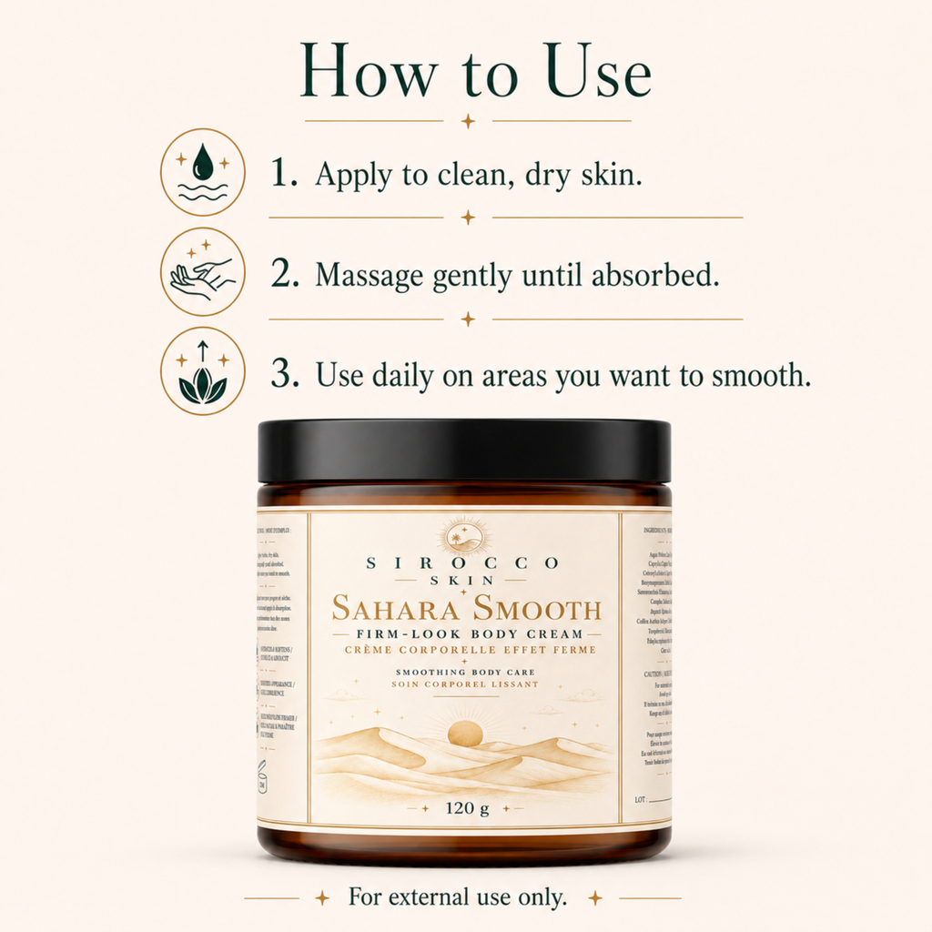 Sahara Smooth Firm-Look Body Cream – Hydrates, Smooths & Firms